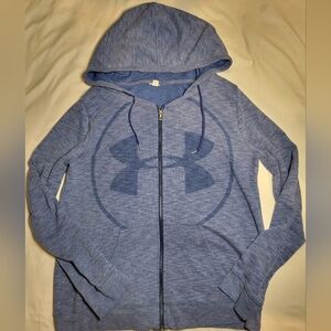 UNDER ARMOUR Blue Zip Up Hoodie Size Large